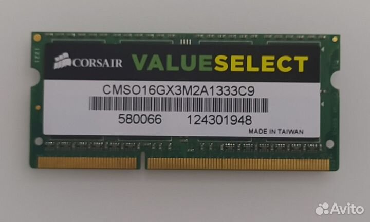 Corsair SO-dimm DDR3 8Gb 1333 мгц