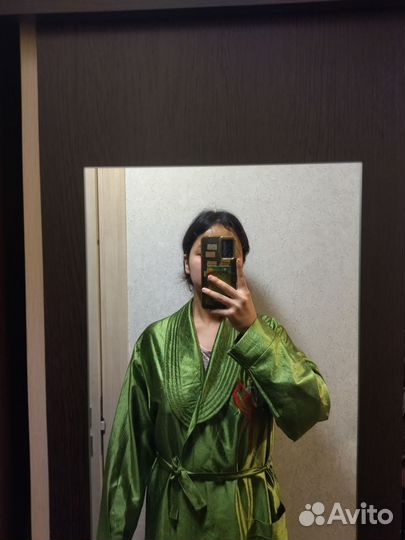 Халат кимоно длинный