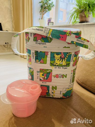 Термосумка для 2 х бутылочек+контейнер для смеси