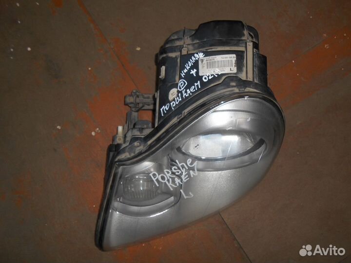 Фара L Porsche Cayenne, 04-06, галоген, (б/у)
