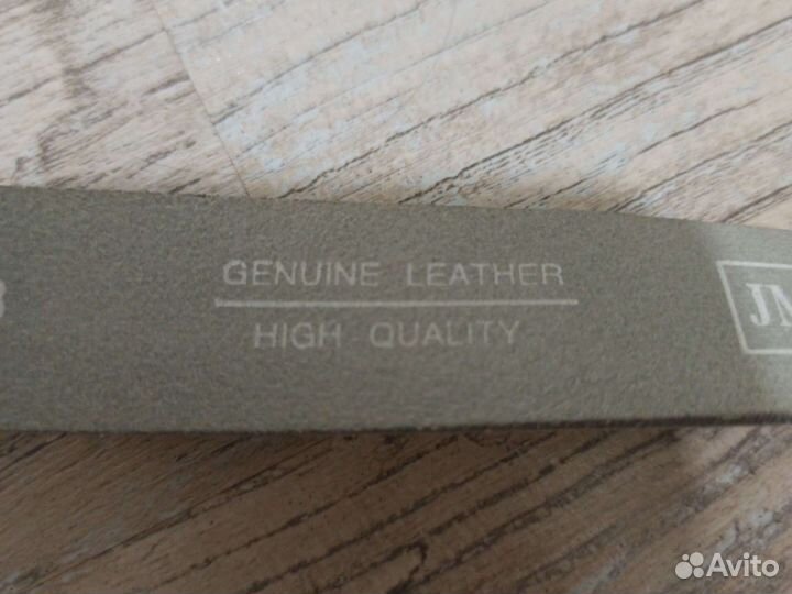 Ремень из натуральной кожи белый