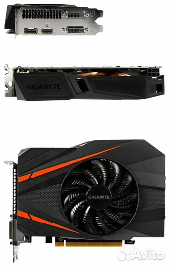 Видеокарта GTX 1060 6Gb Gigabyte mini itx