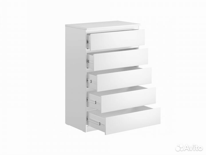 Комод Икеа Мальта / Malm 5 ящиков Белый пвз