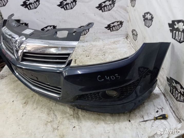 Бампер передний Opel Astra H рестайлинг