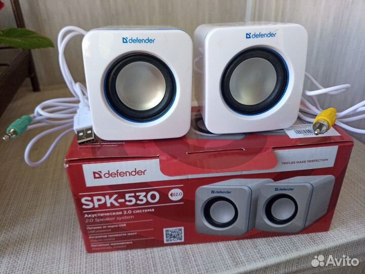 Колонки для компьютера 4 Вт, питание от USB