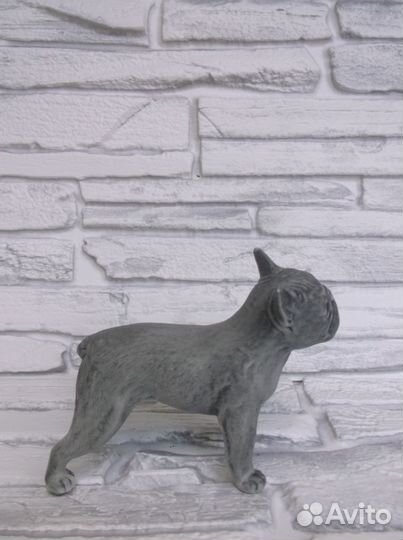 Статуэтка французский бульдог фигурка из камня