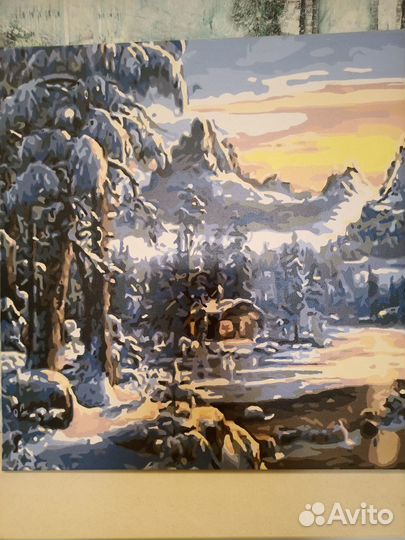 Картина по номерам готовая