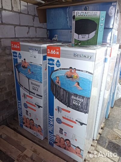 Каркасный бассейн 366 на 100