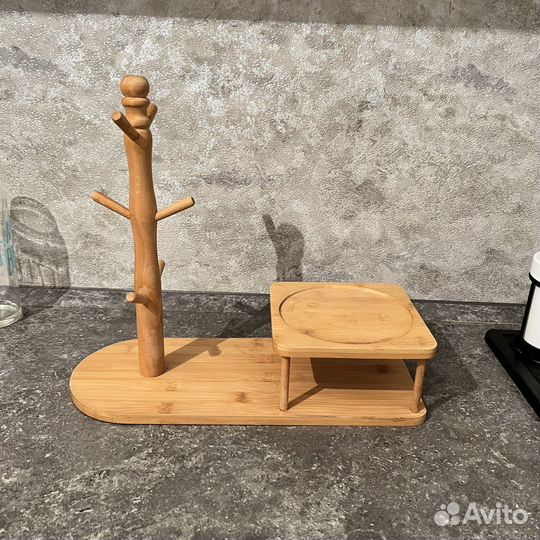 Подставка для кружек и чайника, 6 крючков