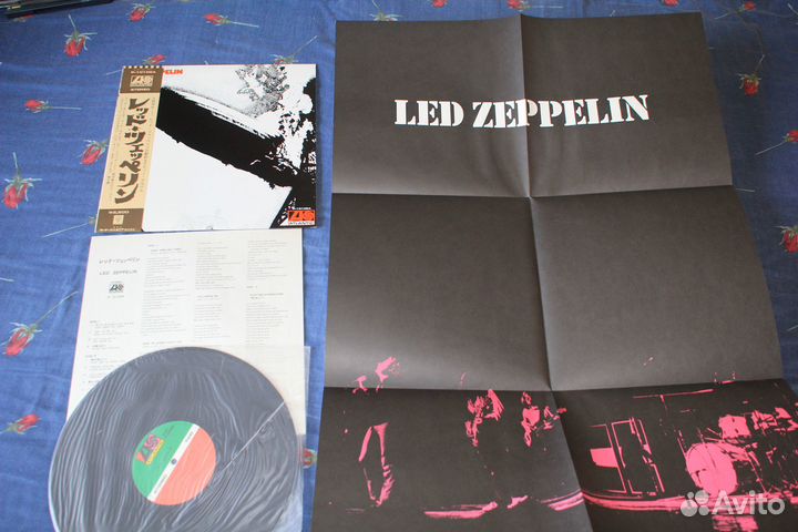 LED Zeppelin редкие LP japan постер 1-пресс