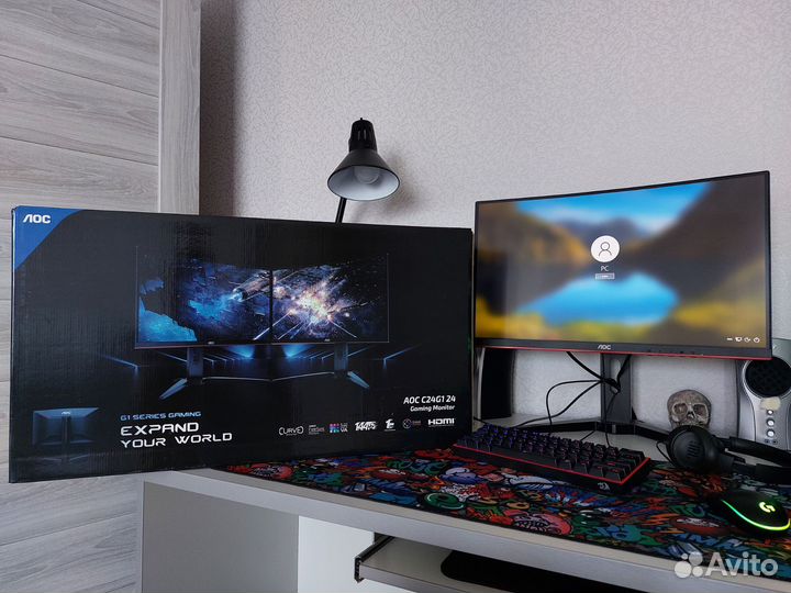 Изогнутый игровой монитор AOC C24G1 144Гц