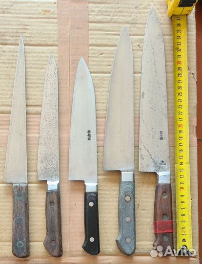 Японский кухонный нож. Шеф. Редкие. Клейма мастера