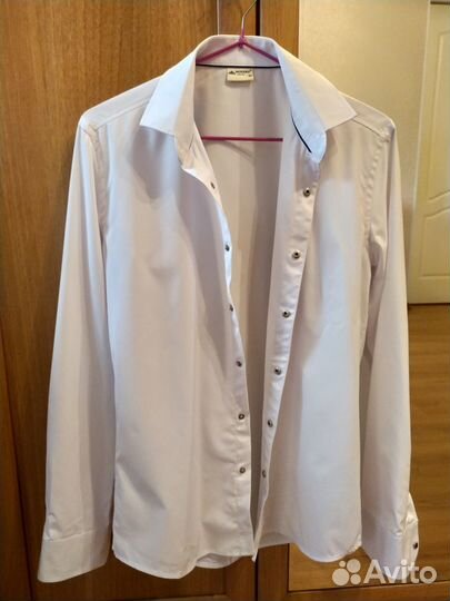 Рубашка белая школьная 164