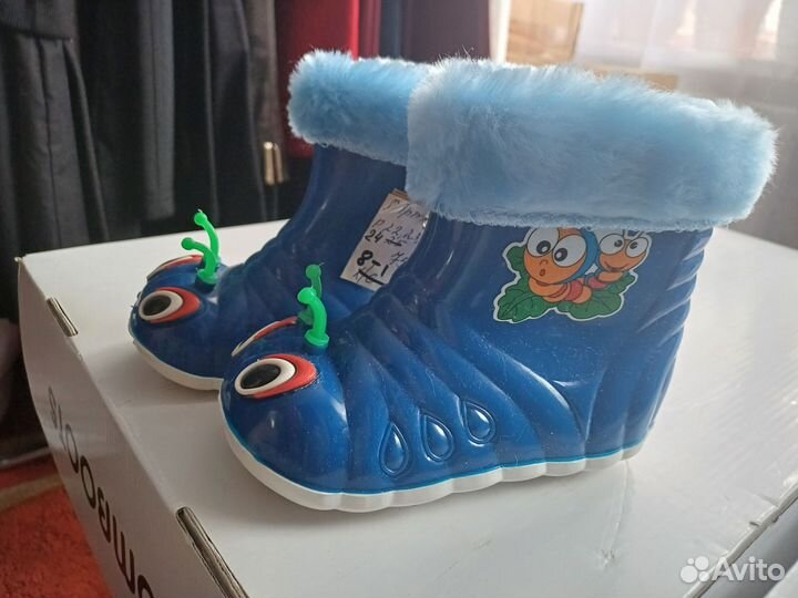 Детские резиновые сапоги 22,23 размер