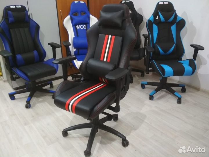 Кресло геймерское Viva 6608 (кож.зам). Новое