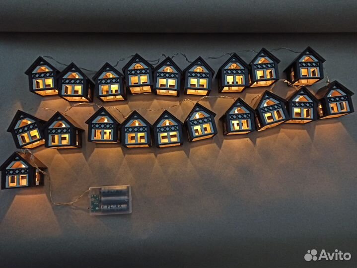 Гирлянда домики фахверк