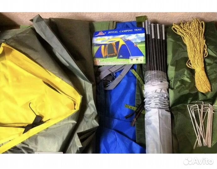 Палатка туристическая 4х местная, 2 комнаты