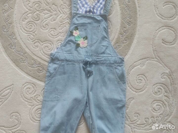 Джинсовый комбинезон для девочки 110 116