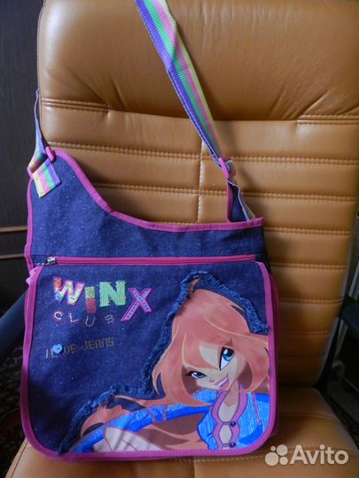 Сумка Winx Club. Размер 35 х 33 см. Школьная