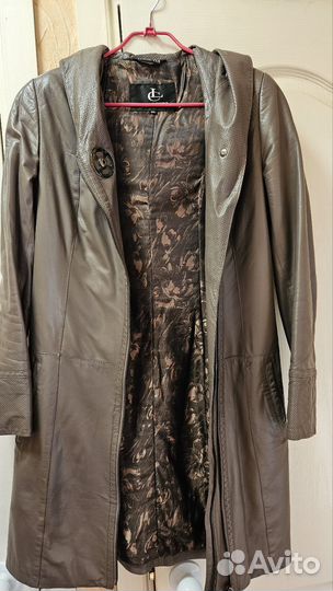 Кожаный плащ