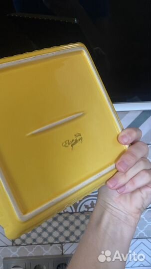 Тарелка в виде печенья керамика декор посуда