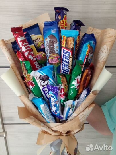 Сладкие букеты из конфет