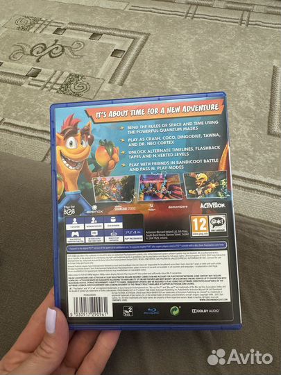 Диски на ps4 Crash Bandicoot4