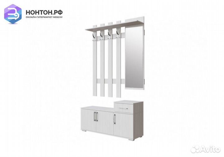 Прихожая №3 1.2м ясень анкор светлый