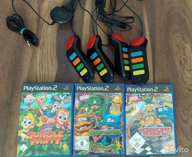 Игры ps2 комплект с джойстиками