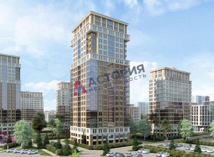 3-к. квартира, 66,2 м², 2/13 эт.