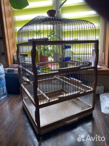 Клетка для птиц из дерева