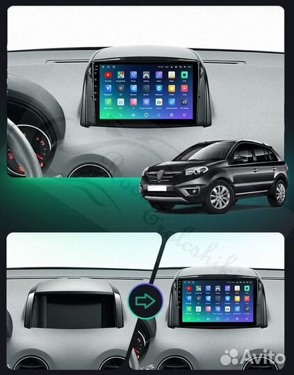 Магнитола Renault Koleos 2008-2016 Android