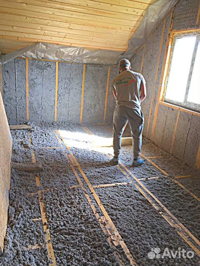 Эковата Eco fiber утеплитель доставка