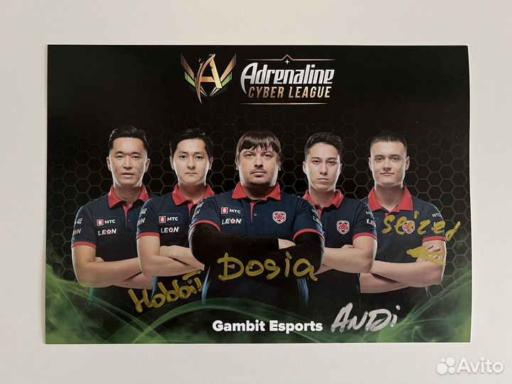 CS:GO gambit esports adrenaline автографы команды