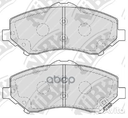 Колодки тормозные дисковые перед jeep wrang