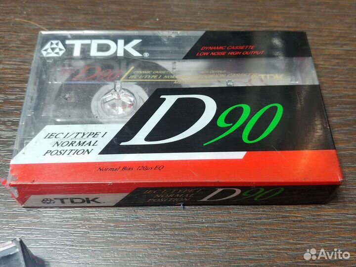 Аудиокассеты TDK D90 новая