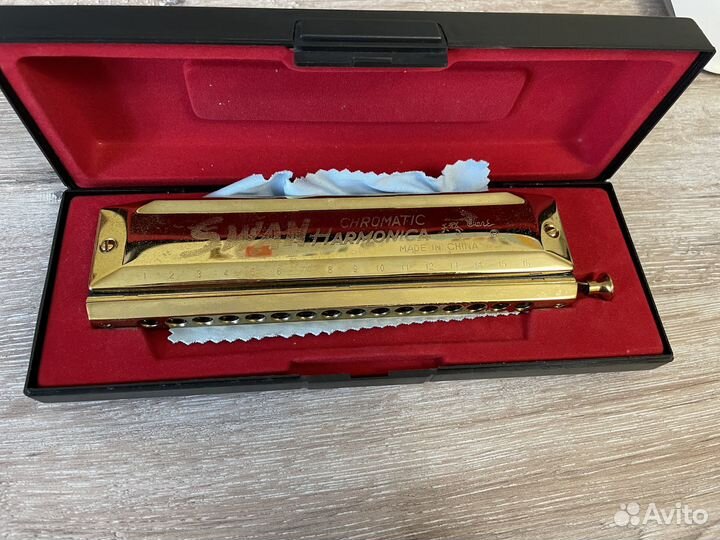Хроматическая губная гармоника swan 1664