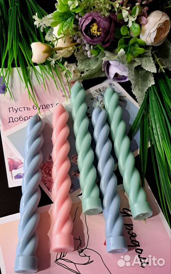 Ароматизированные свечи ручной работы