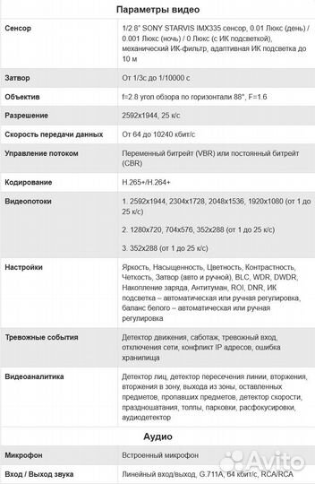 Видеокамера сетевая (IP) Tantos TSi-Dn535F