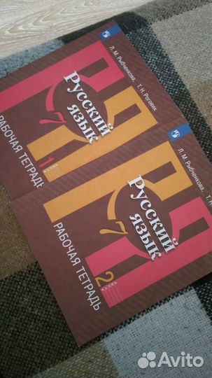 Рабочие тетради русскому языку 7 кл(2 части)