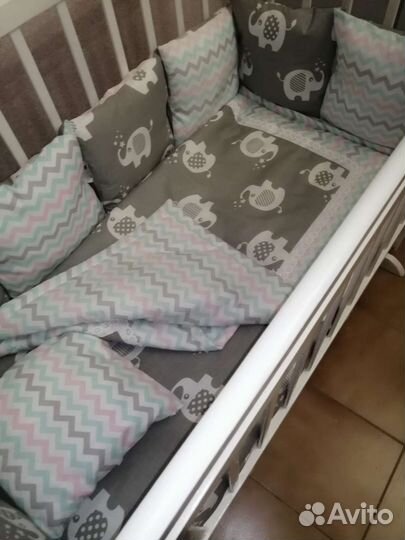 Бортики в детскую кроватку