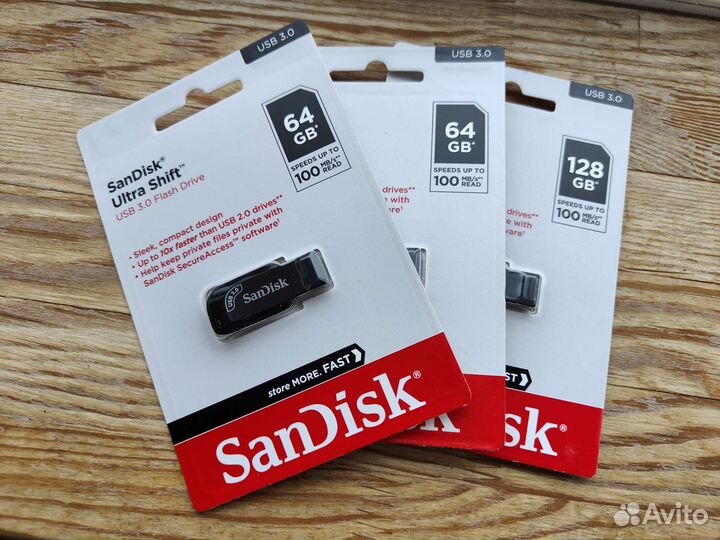 Флешка SanDisk Ultra Shift 64Gb USB 3.0 (новая)