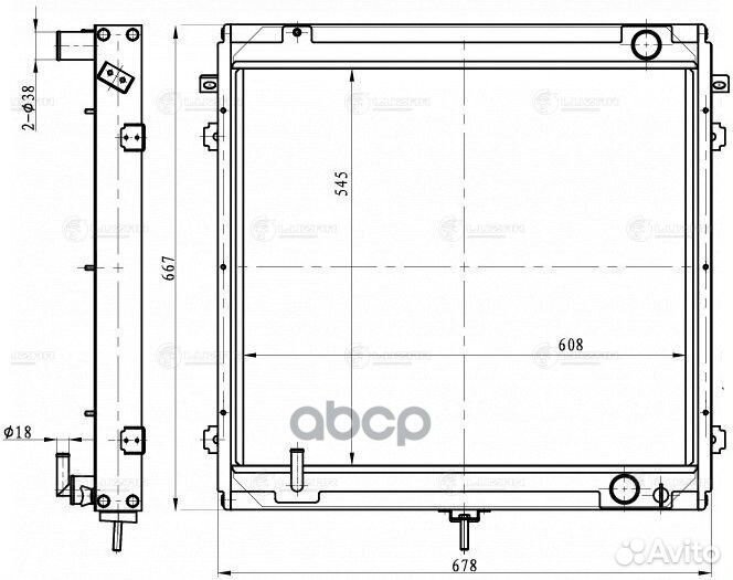 Радиатор GAZ Gazon-Next 14- LRc 0341 luzar