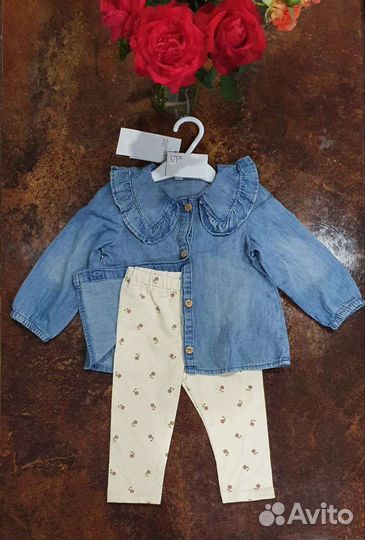 Комплект леггинсы + блуза новый H&M