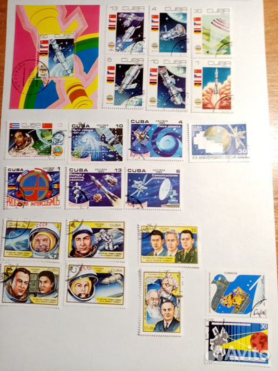 Марки СССР космос