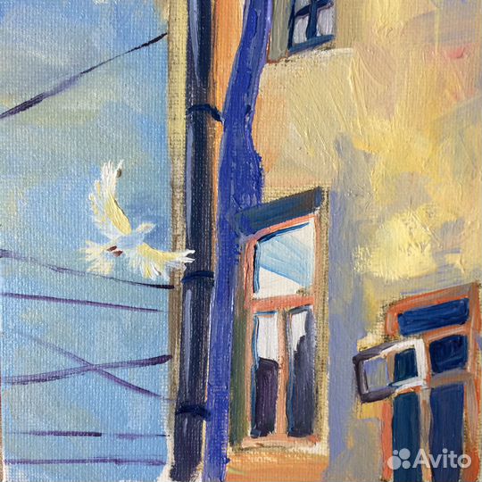 «Семь окон» картина маслом