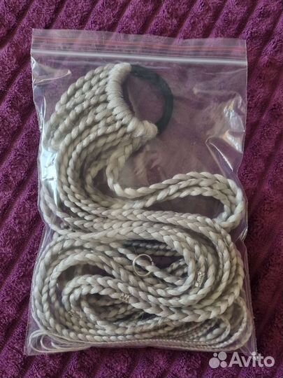 Косы на резинке, афрорезинка