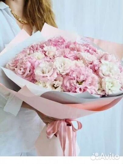 Эустома букет, доставка экстом