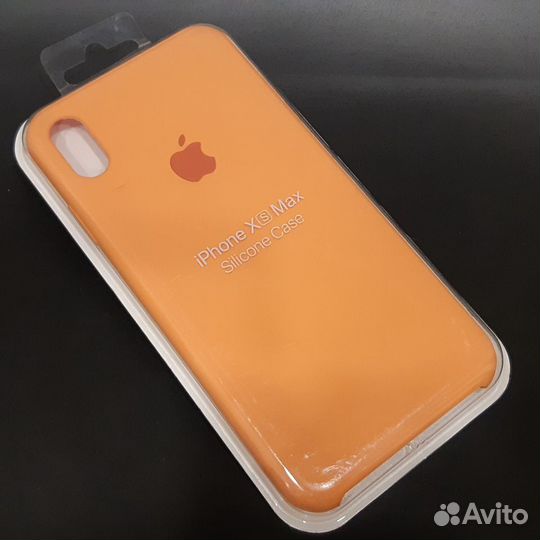 Силиконовый чехол на iPhone XS max персик