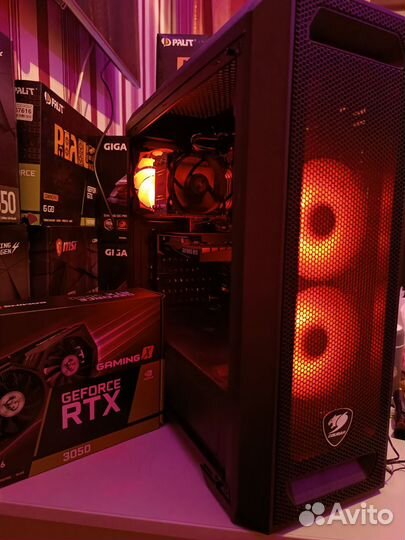 Игровой пк i3 10100f+rtx 3050
